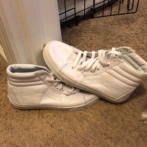White Hi-Sk8 Vans